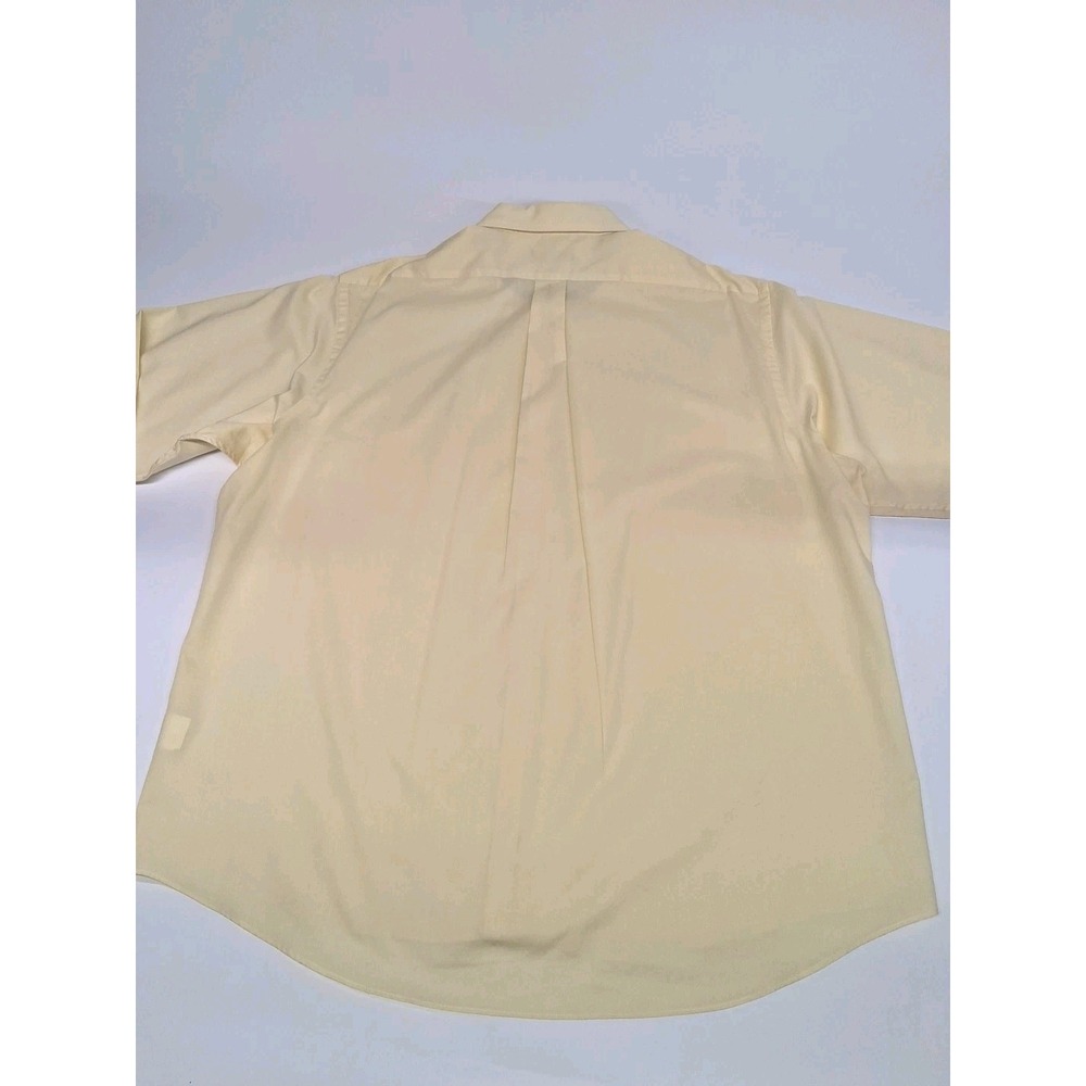 Chaps Men's (2XL) 18-18 1/2 34/35 Wrinkle Free Button Dress Shirt Yellow NWOT - Picture 6 of 13